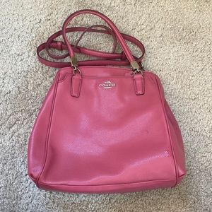 Pink Coach Crossbody Bag with handles